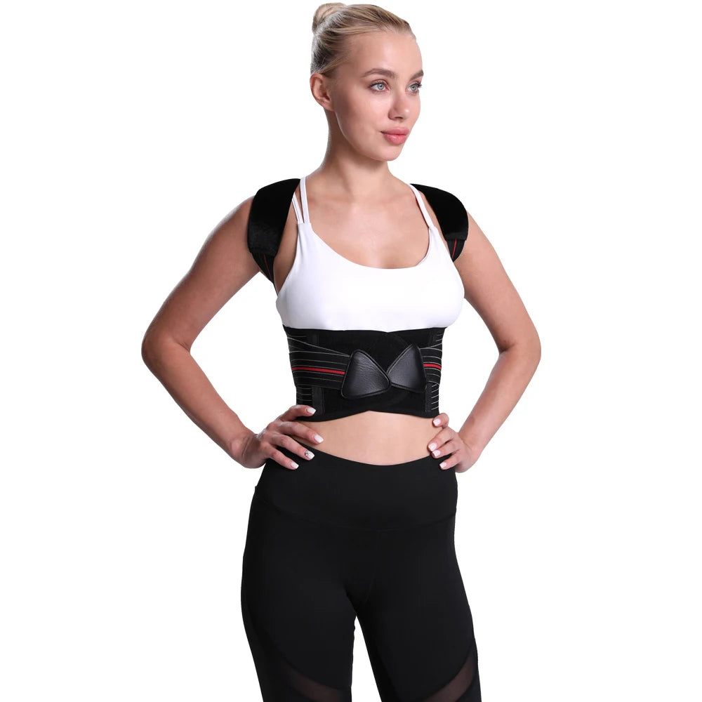 BraceTop Adjustable Posture Corrector Back Support Shoulder Brace Posture Correction Spine Posture Corrector Postural Fixer Tape